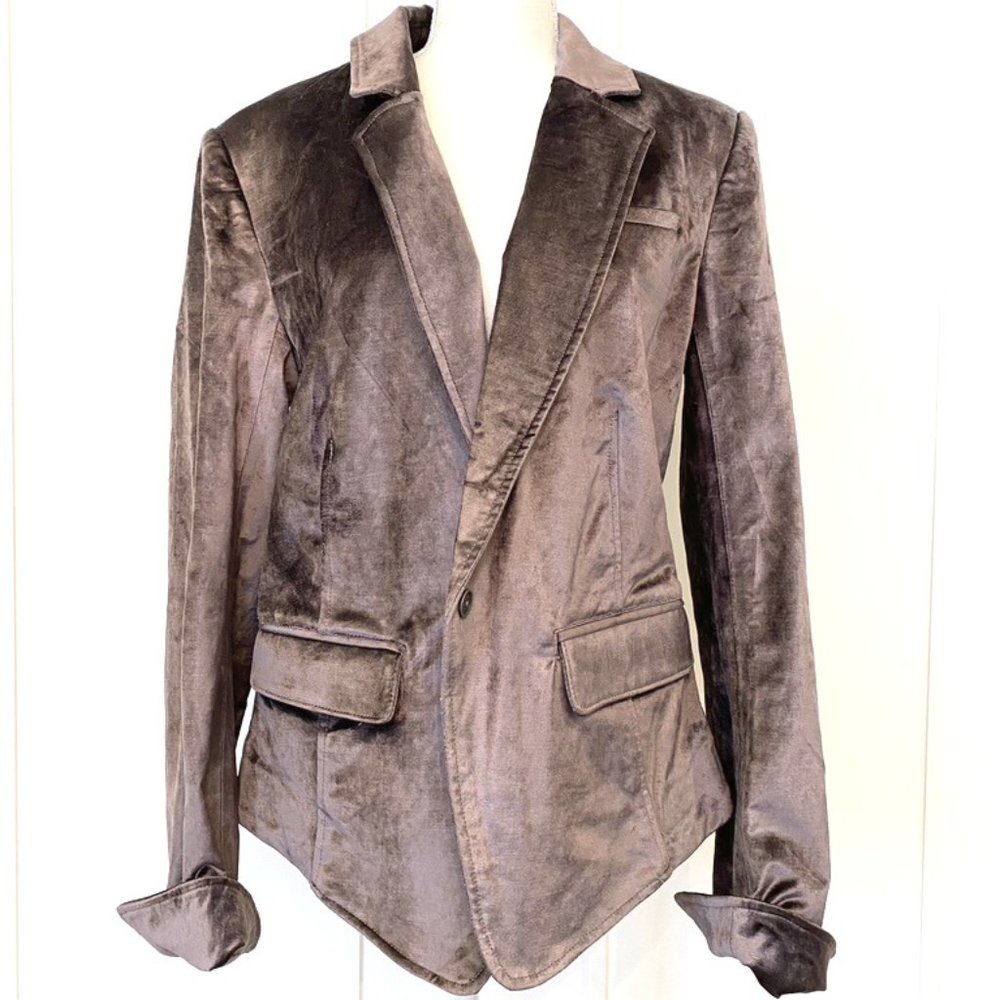 FREE PEOPLE Crushed Velvet Jacket